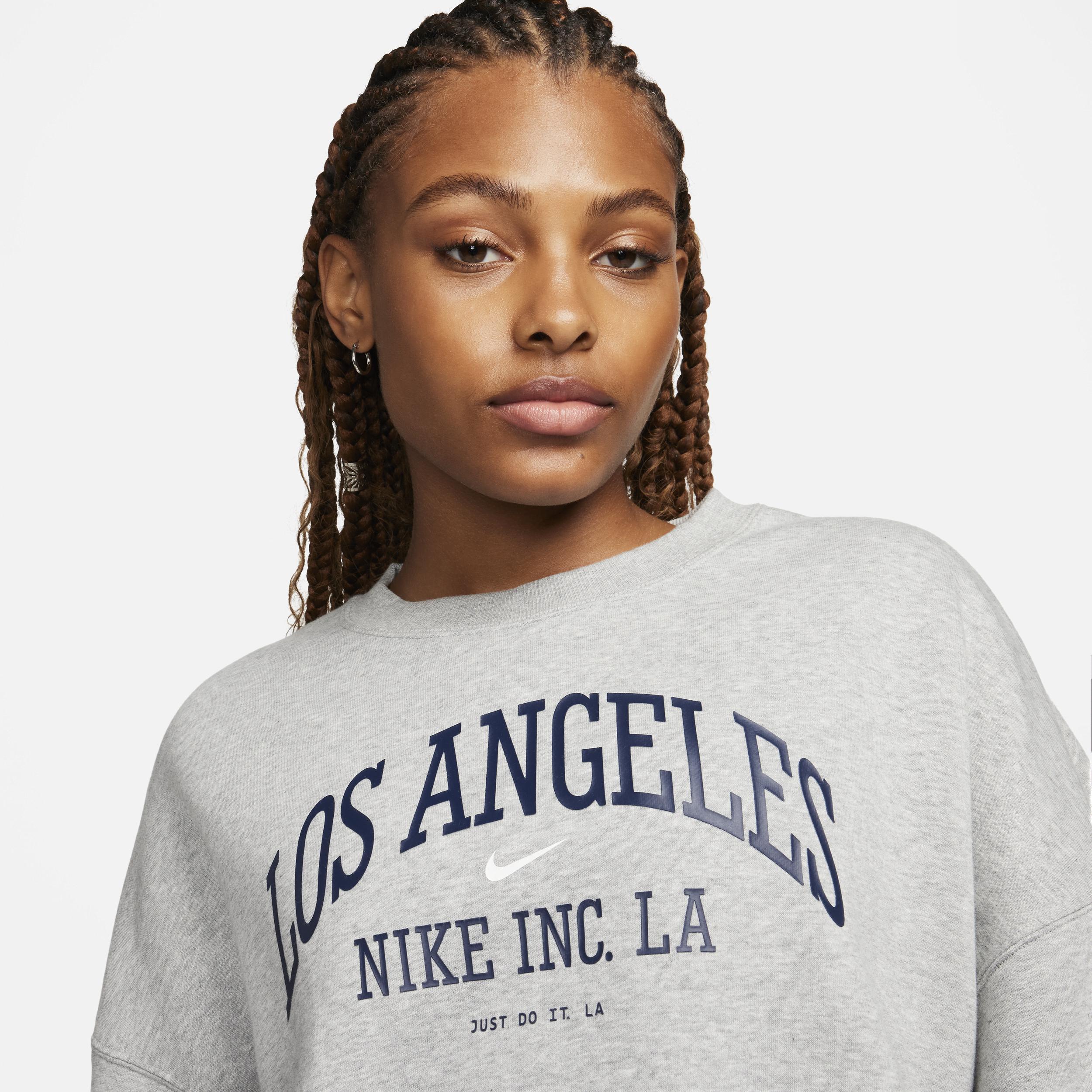 Women's Nike Sportswear Phoenix Fleece Over-Oversized Crew-Neck Graphic Sweatshirt Product Image