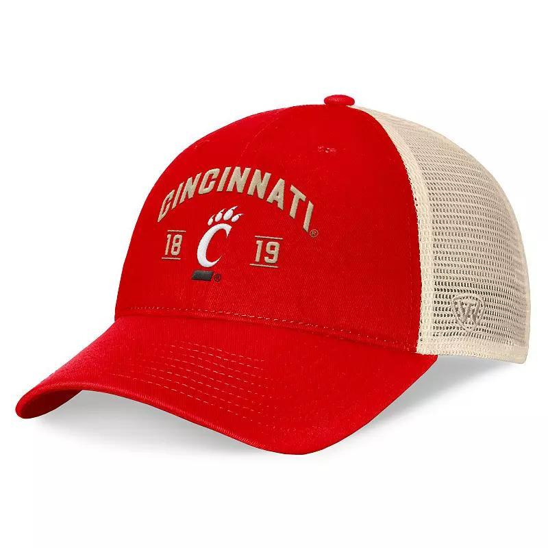 Mens Top of the World Cincinnati Bearcats Heritage Waylon Trucker Adjustable Hat Product Image