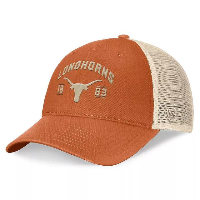 Mens Top of the World Texas Orange Texas Longhorns Heritage Waylon Trucker Adjustable Hat Product Image