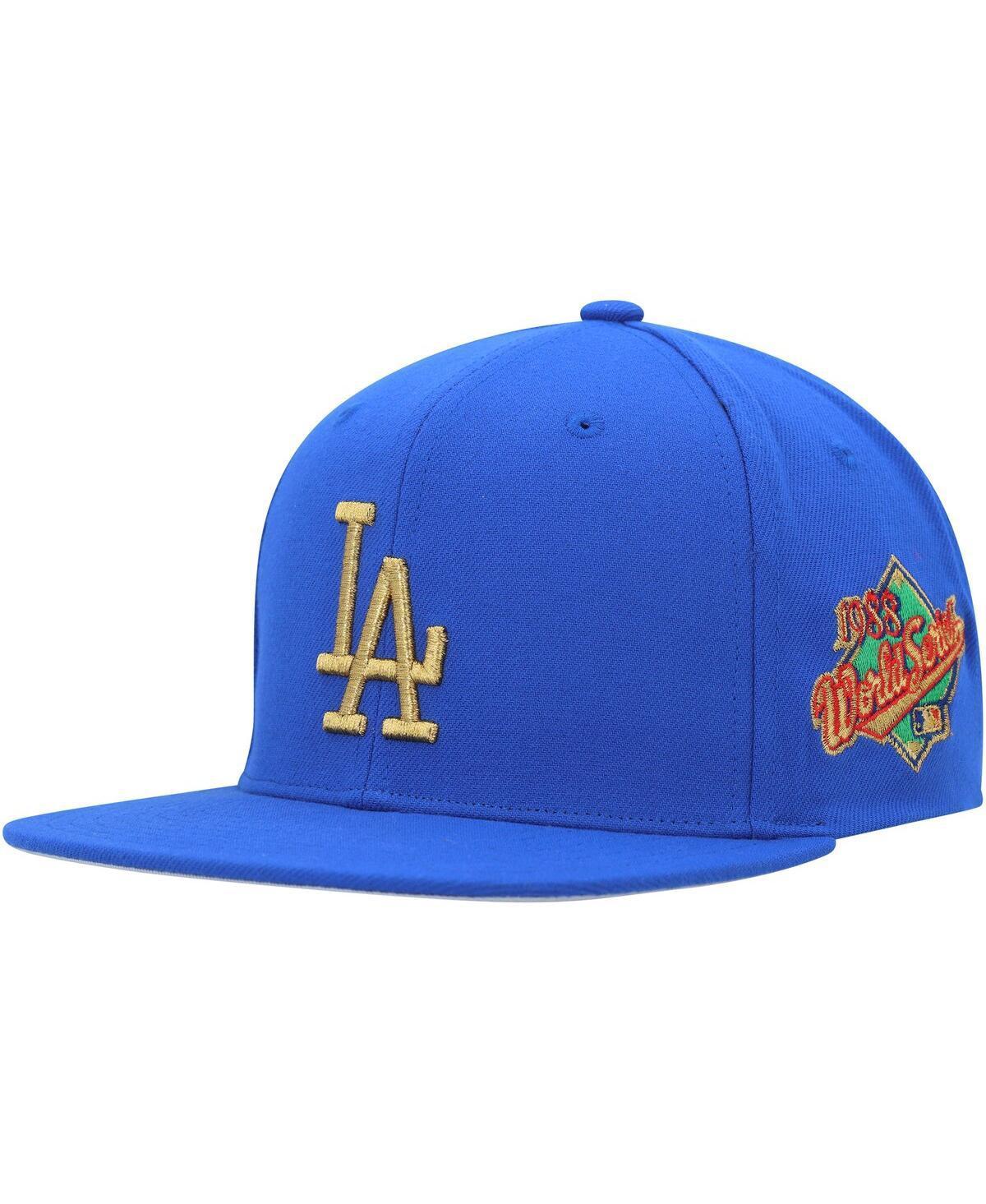 Mens Mitchell & Ness Blue Los Angeles Dodgers Champd Up Snapback Hat Product Image