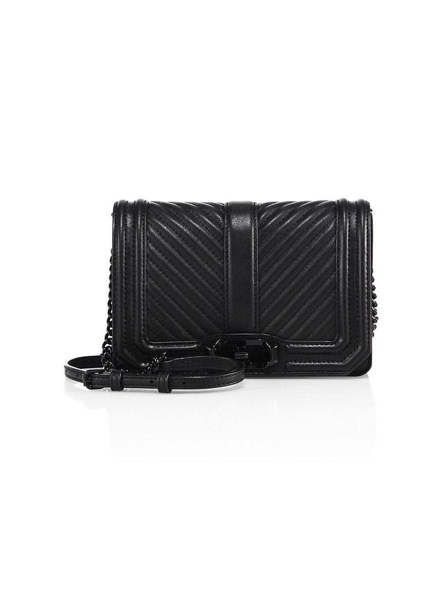 Rebecca Minkoff Small Love Leather Crossbody Bag Product Image