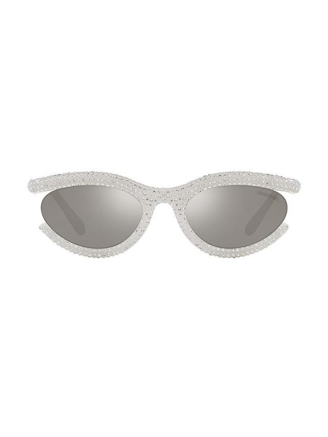 Swarovski 54mm Crystal Oval Sunglasses Product Image