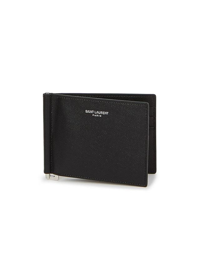 Mens Grain Leather Bifold Wallet Product Image