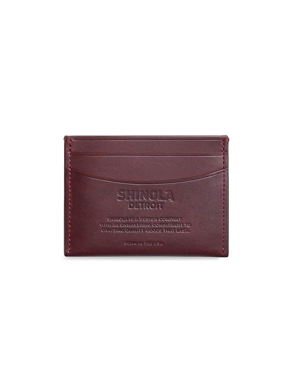 Mens Leather Pocket Card Case Product Image