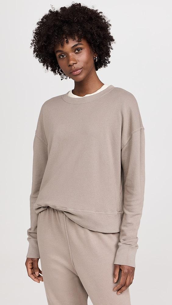 perfectwhitetee French Terry Pullover Sweatshirt | Shopbop Product Image