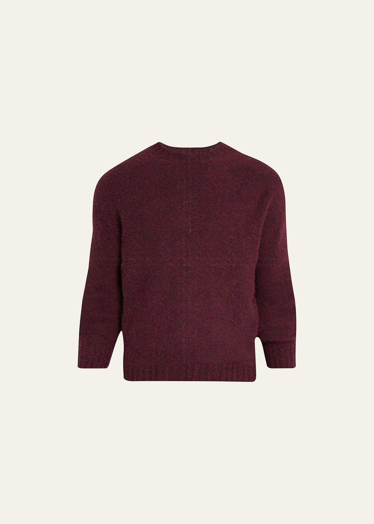 Mens Shetland Wool Crewneck Sweater Product Image