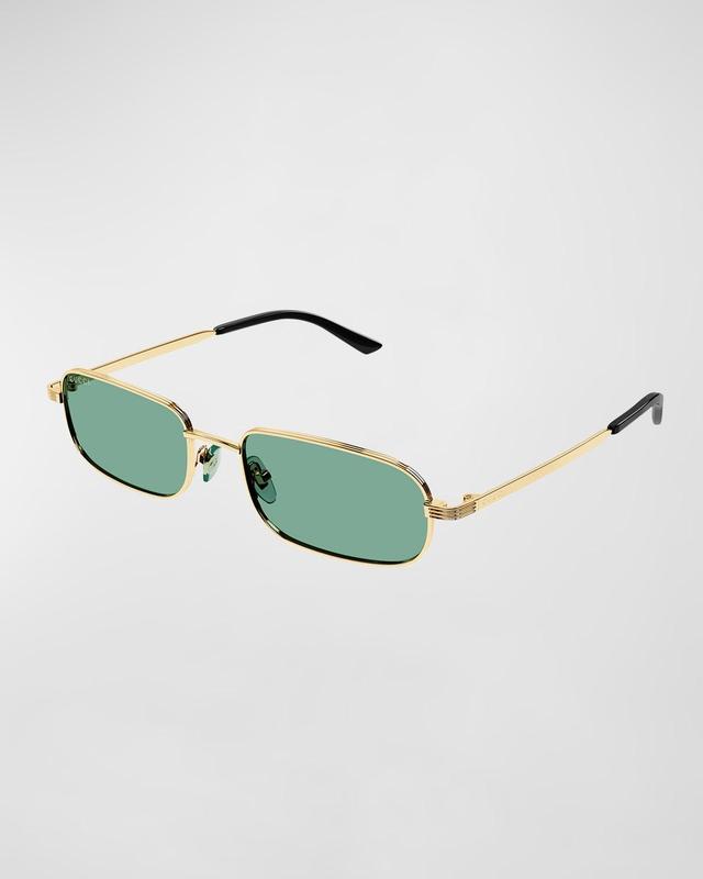 Mens New Light Metal Rectangular Sunglasses Product Image