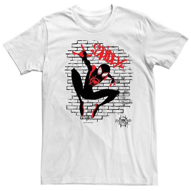 Big & Tall Marvel Spiderverse Spider-Man Graffiti Tee, Mens Product Image