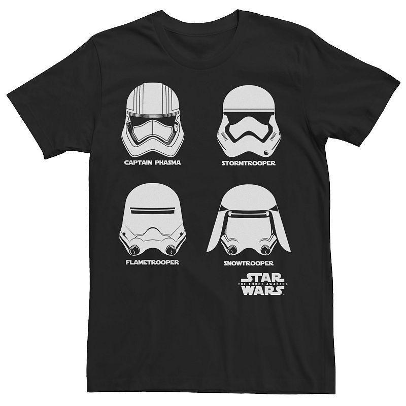 Mens Star Wars The Force Awakens Captain Phasma Trooper Helmets Tee Product Image