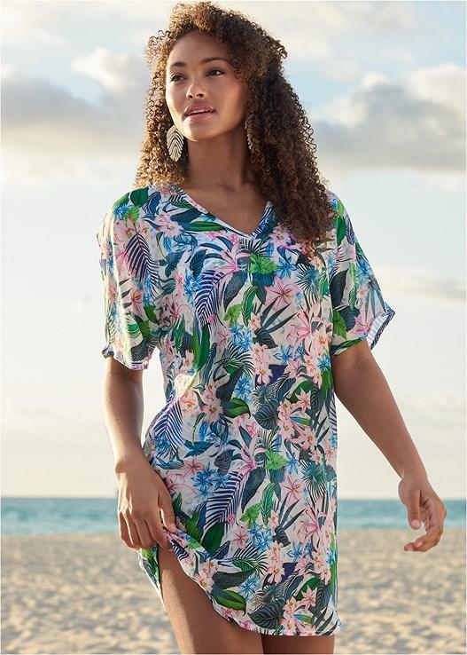 Printed Cover-Up Tunic Product Image