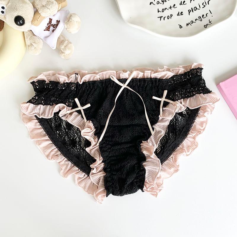 Frill Trim Lace Panty Product Image