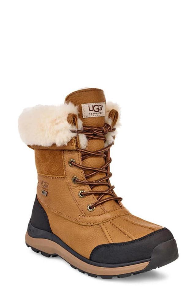 Adirondack Iii Faux Shearling-lined Leather Boots In Chestnut Product Image