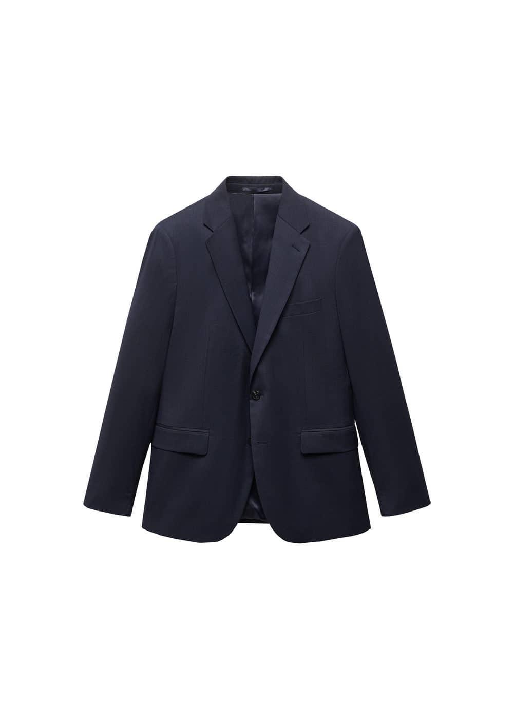 Stretch fabric slim-fit suit blazer - Men | MANGO USA Product Image