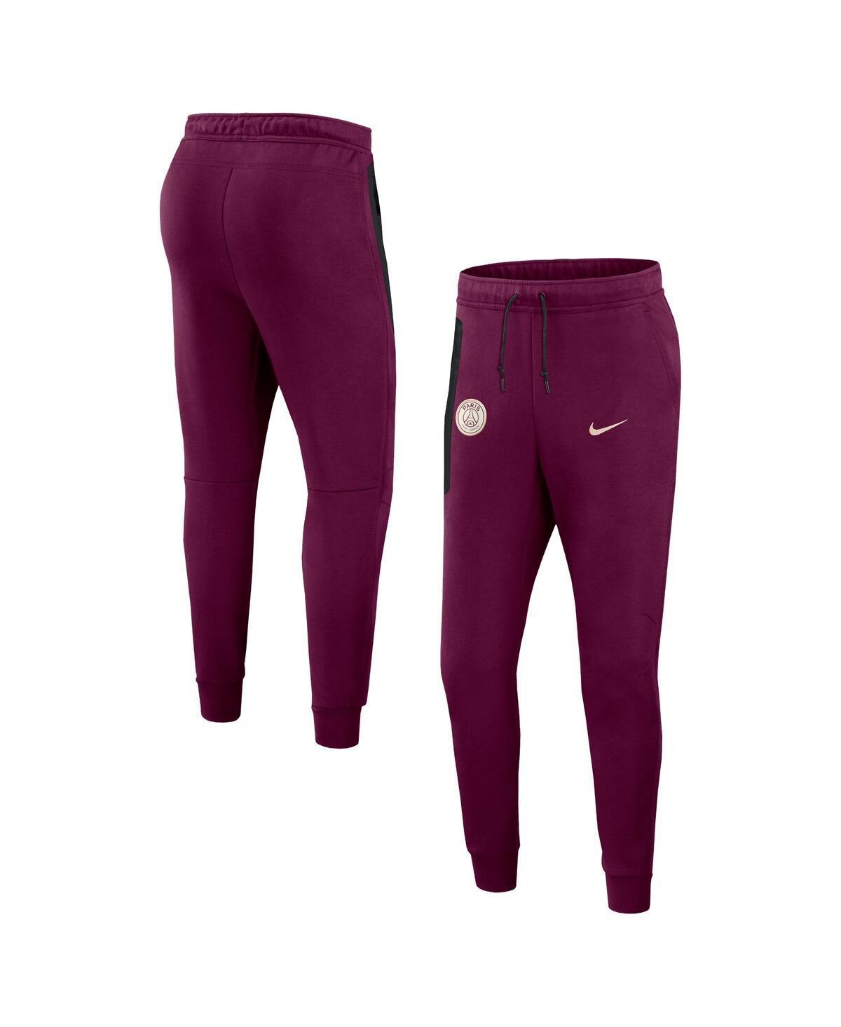 Mens Nike Burgundy Paris Saint-Germain 2024/25 Tech Fleece Jogger Pants Product Image