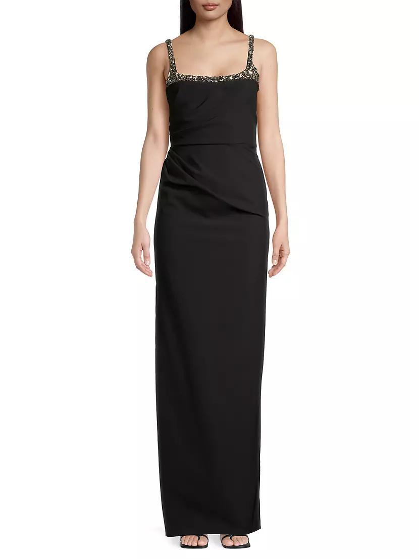 Sam Beaded Column Gown Product Image