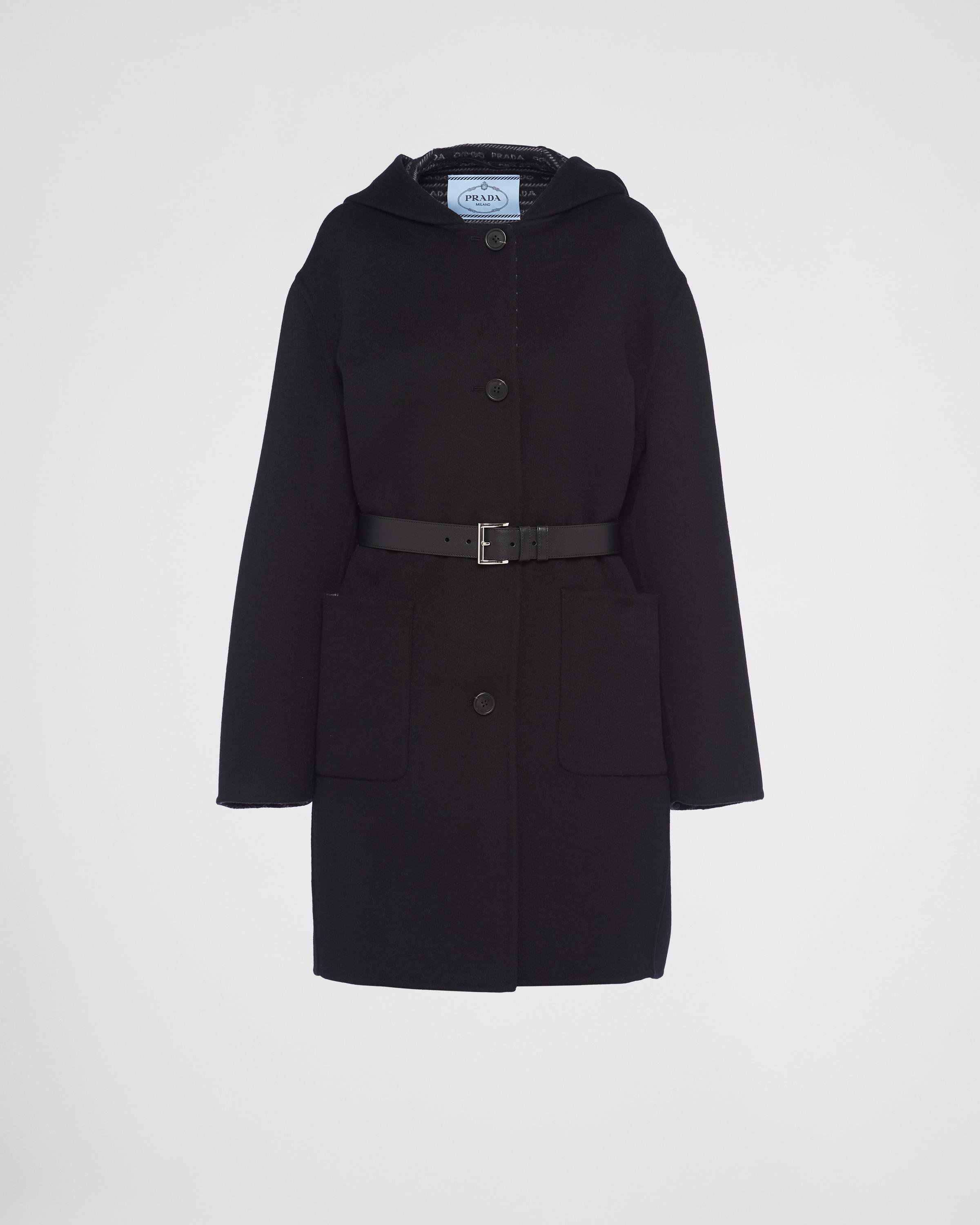 Single-breasted double wool coat Product Image