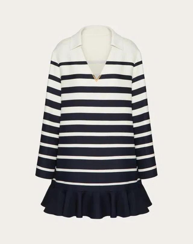 VALENTINO Striped Dress In Black Product Image