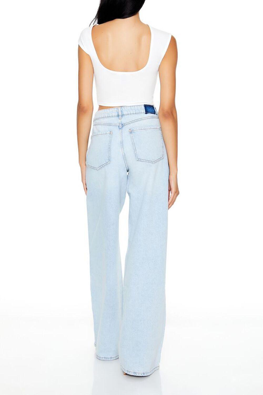 Mid-Rise Baggy Wide-Leg Jeans | Forever 21 Product Image