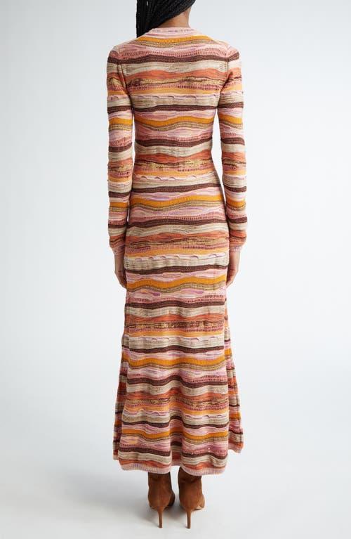 ULLA JOHNSON Fauna Sleeveless Knit Midi Dress In Pink Product Image