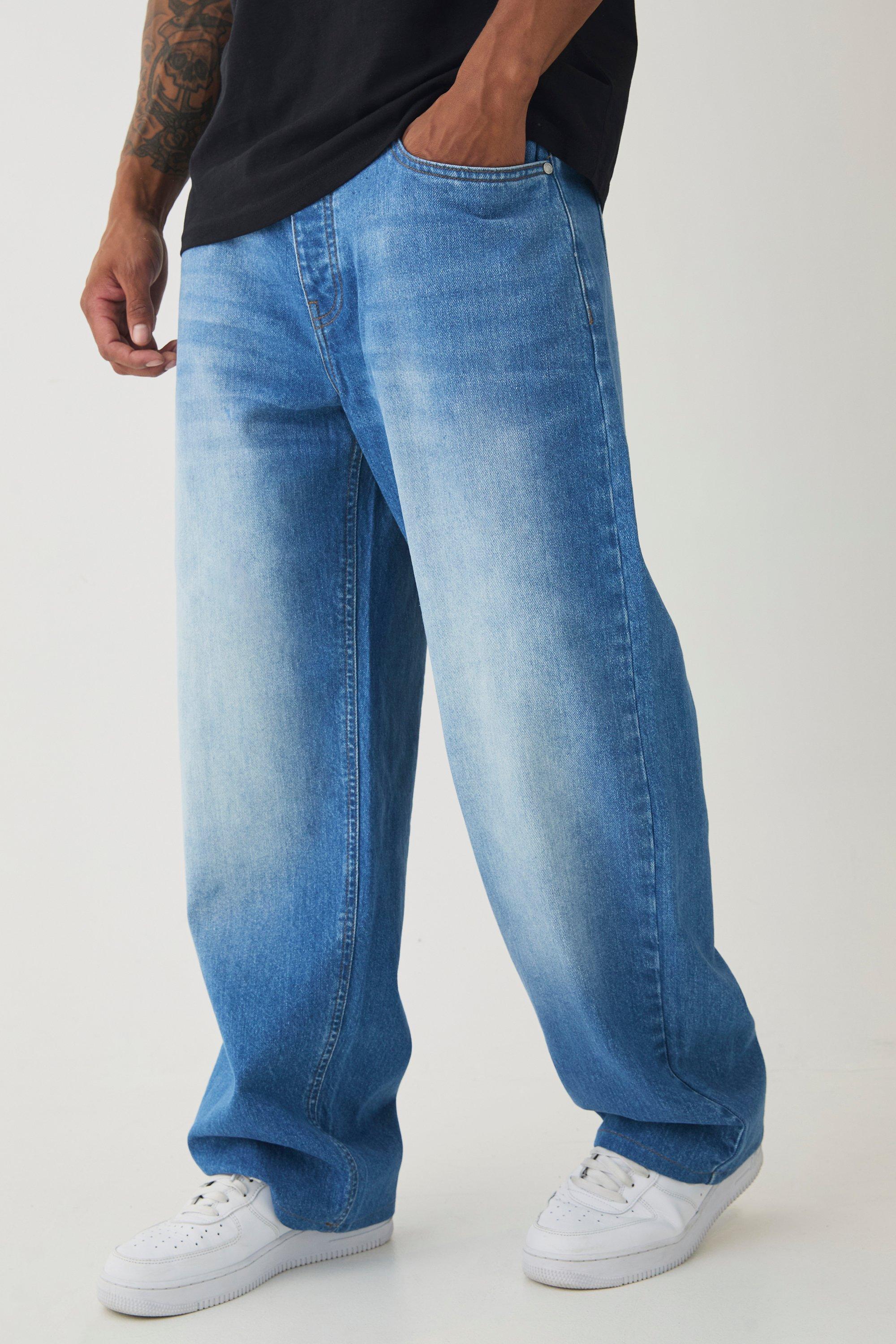 Relaxed Rigid Jeans | boohooMAN USA Product Image