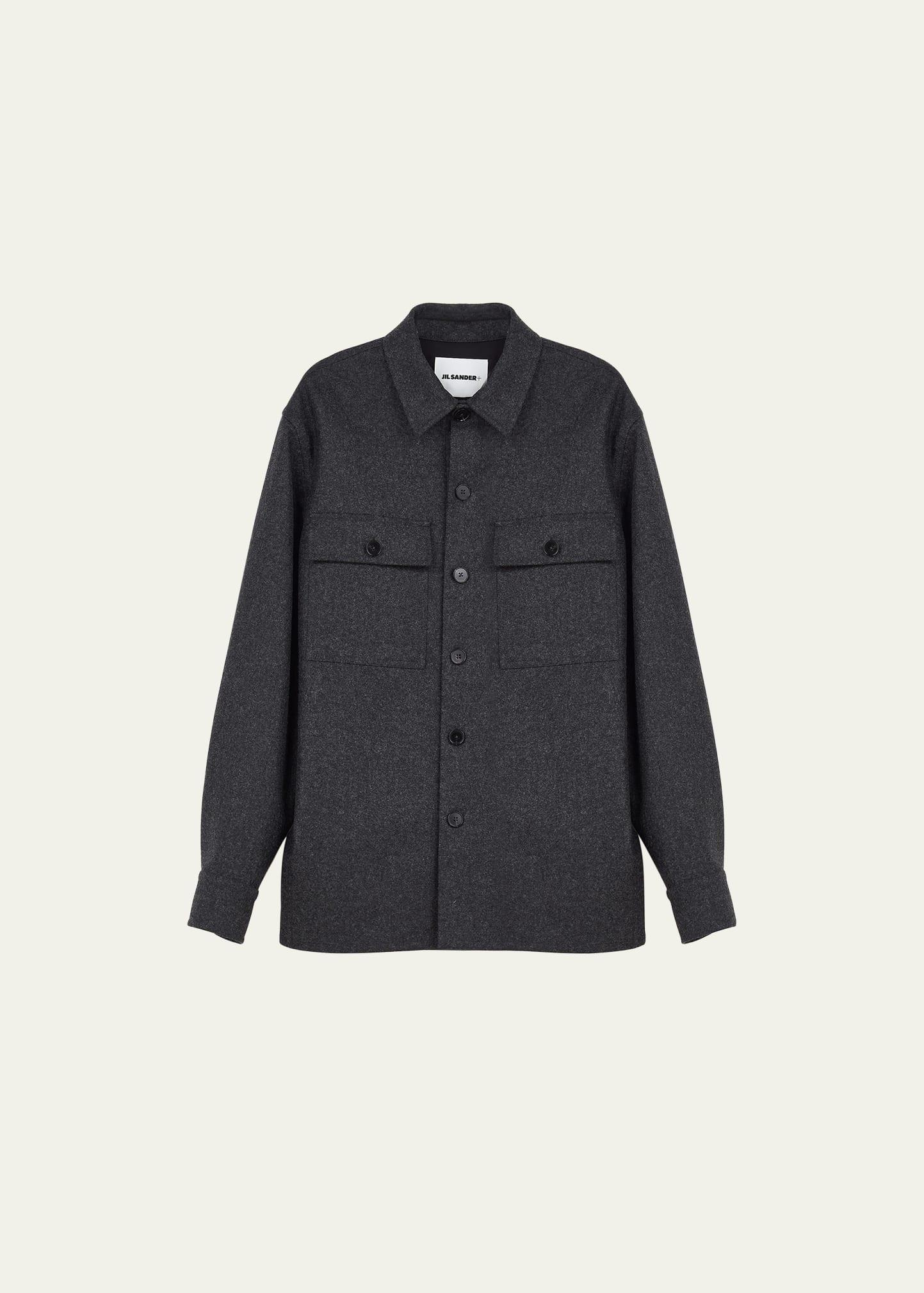 Mens Wool Flannel Overshirt Product Image