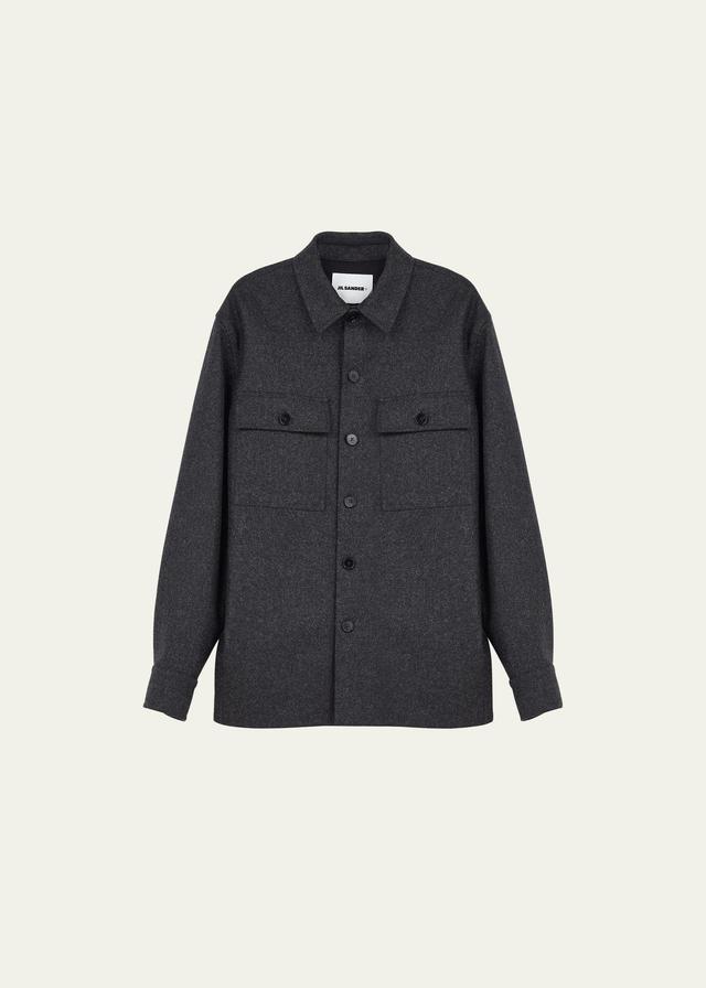 Mens Wool Shirt Jacket Product Image