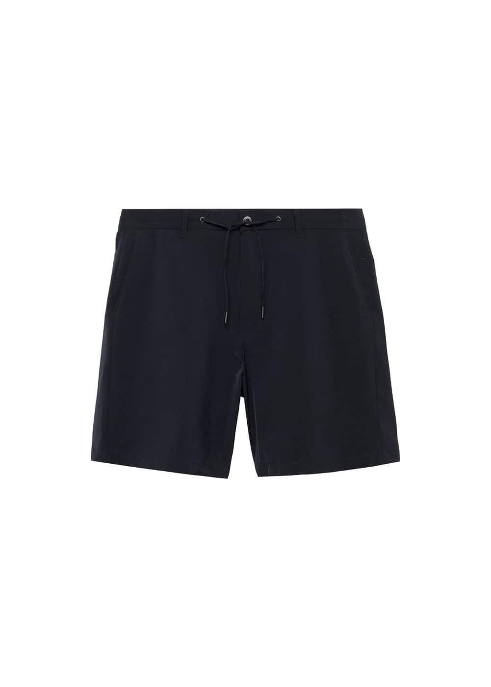 MANGO MAN - Regular-fit bermuda shorts with drawstring dark navyMen Product Image