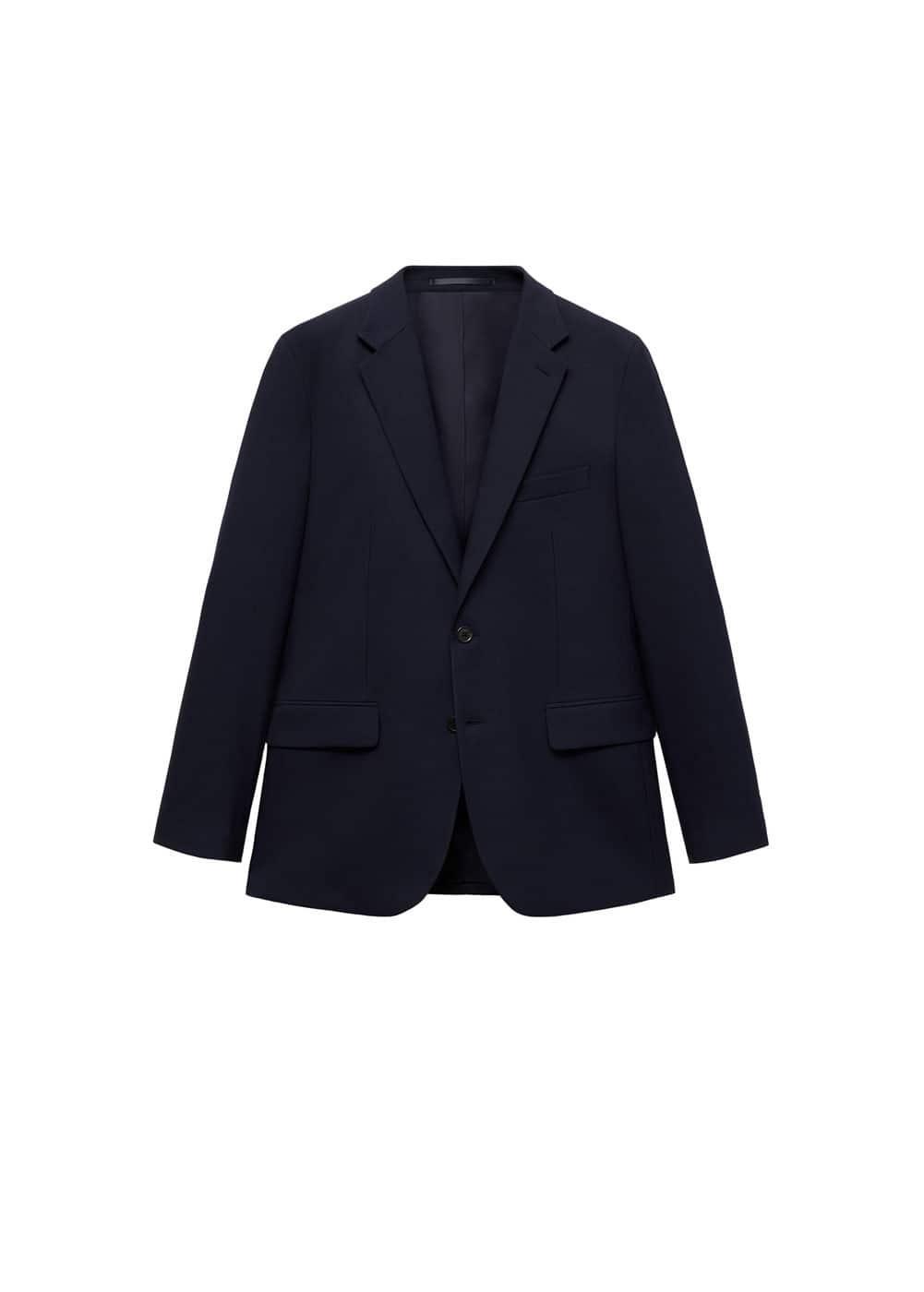 Stretch fabric slim-fit suit blazer - Men | MANGO USA Product Image