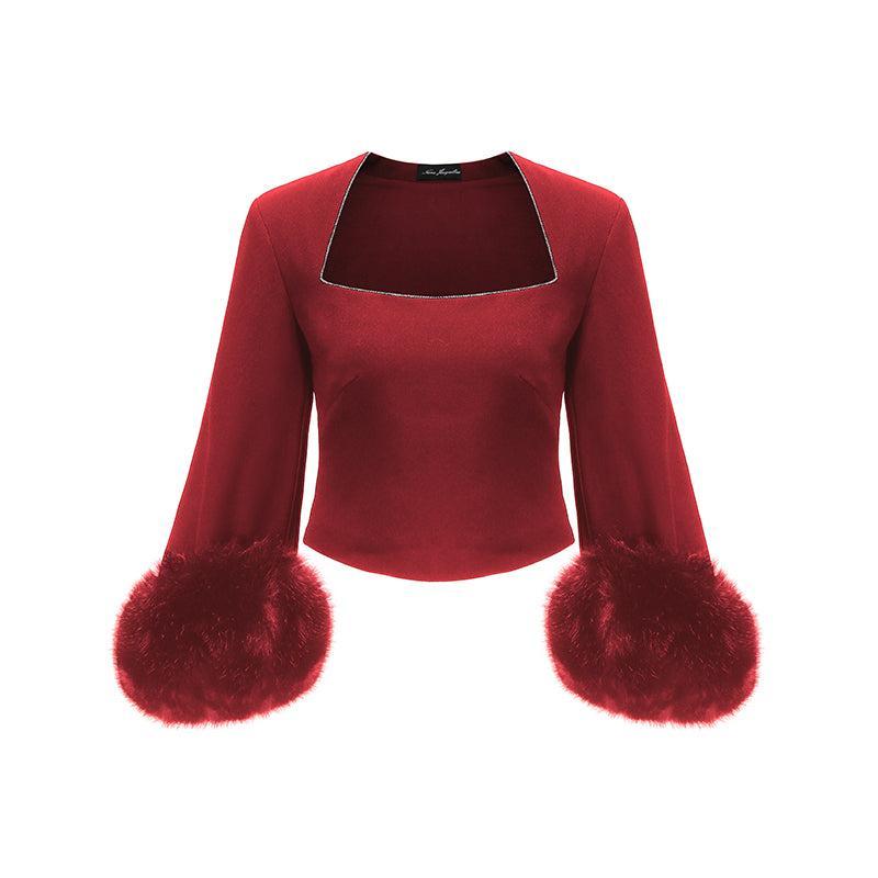 Phoebe Top (Red) (Final Sale) Product Image