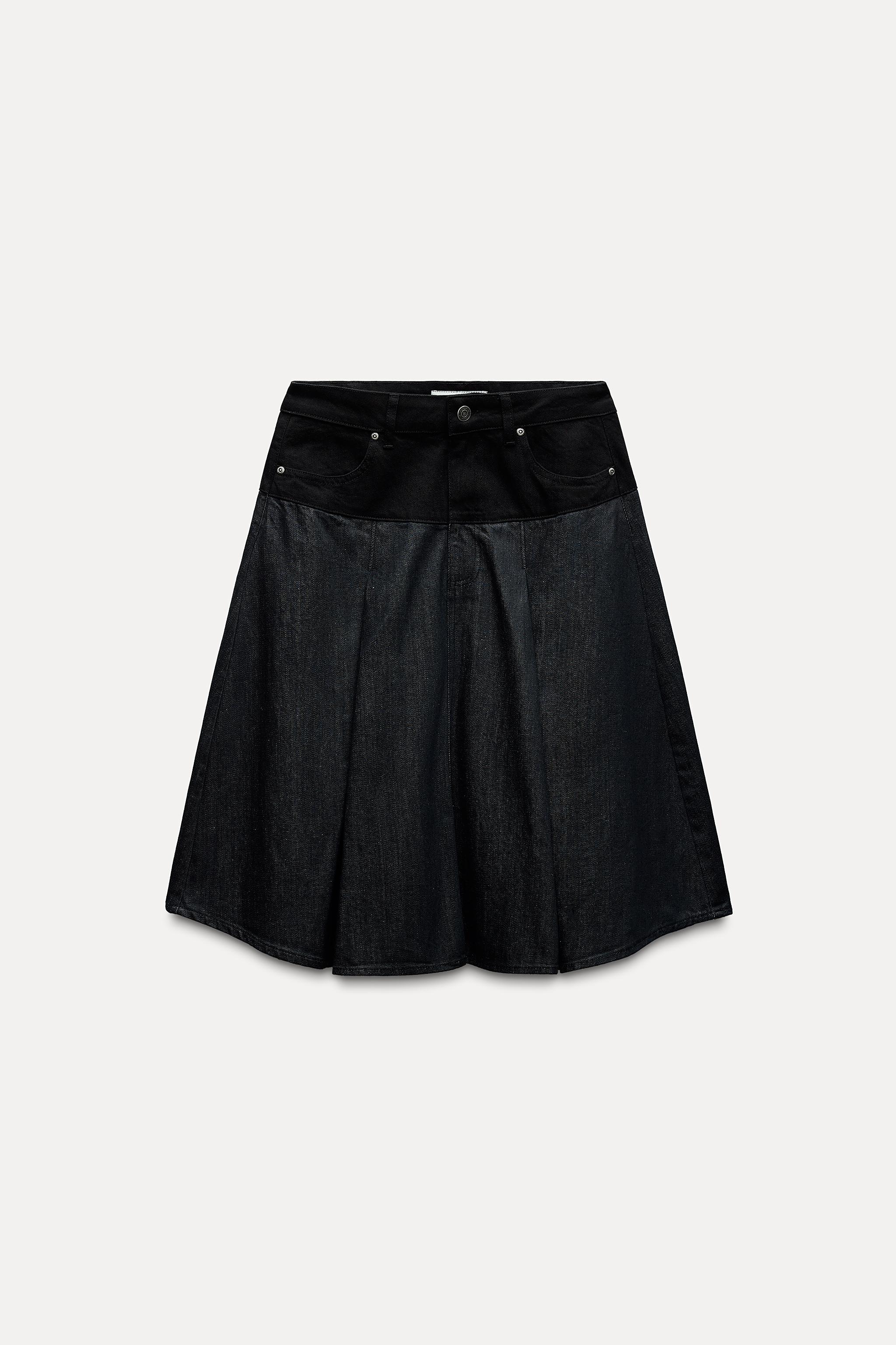 DENIM COMBINATION SKIRT ZW COLLECTION Product Image