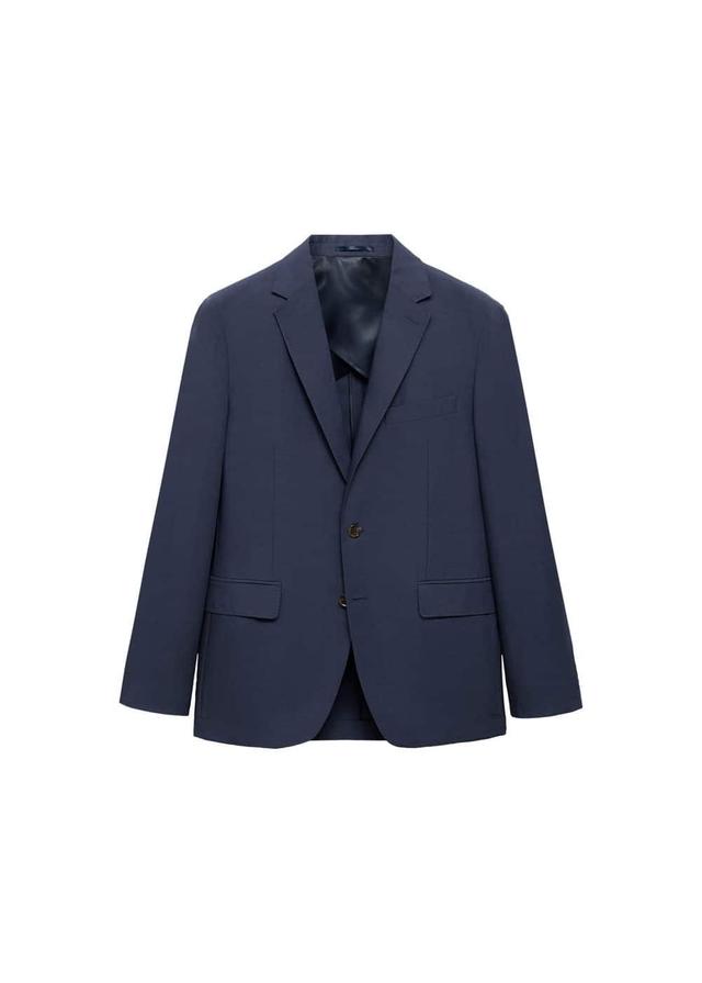 Stretch fabric slim-fit suit blazer - Men | MANGO USA Product Image