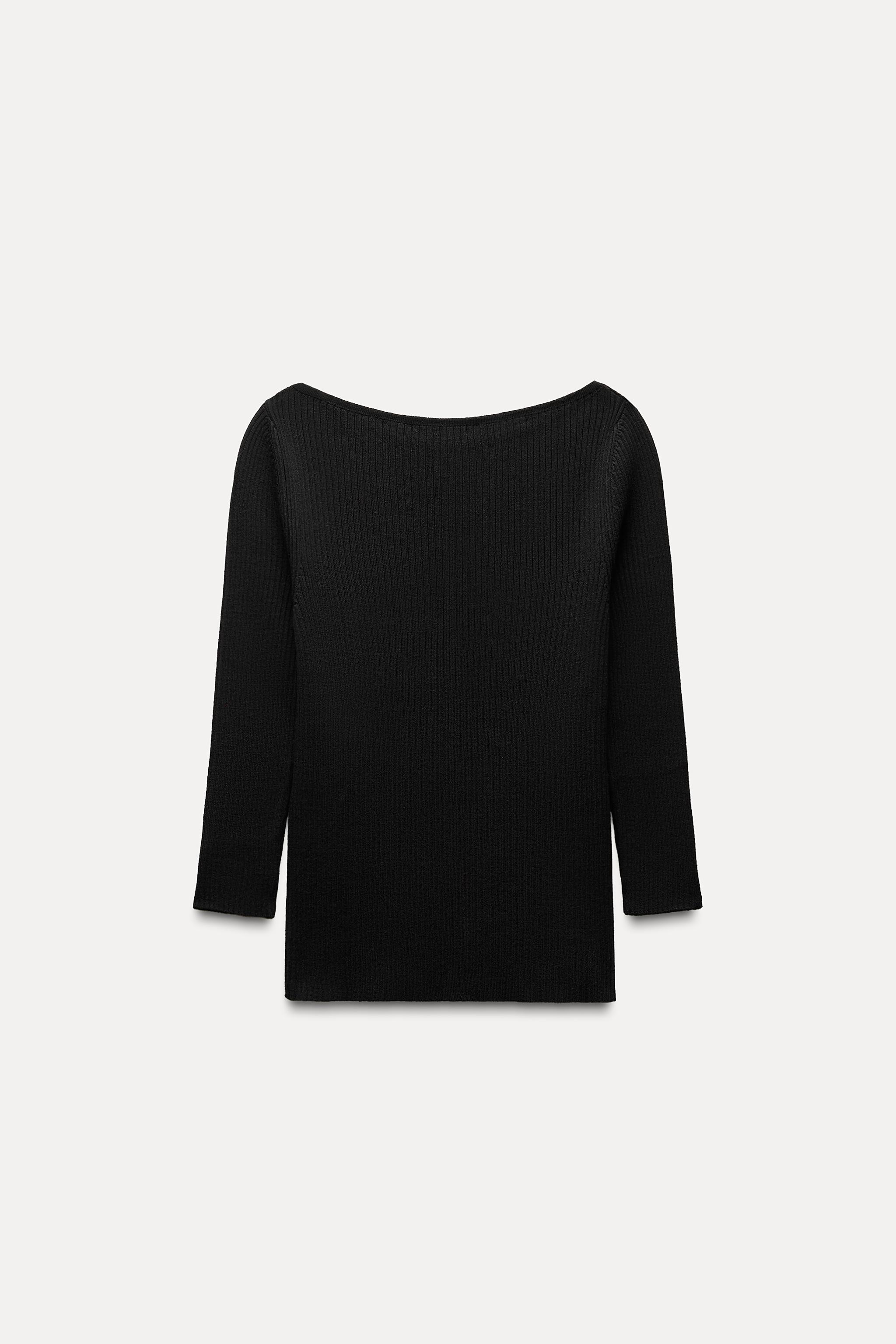 RIBBED KNIT SWEATER Product Image