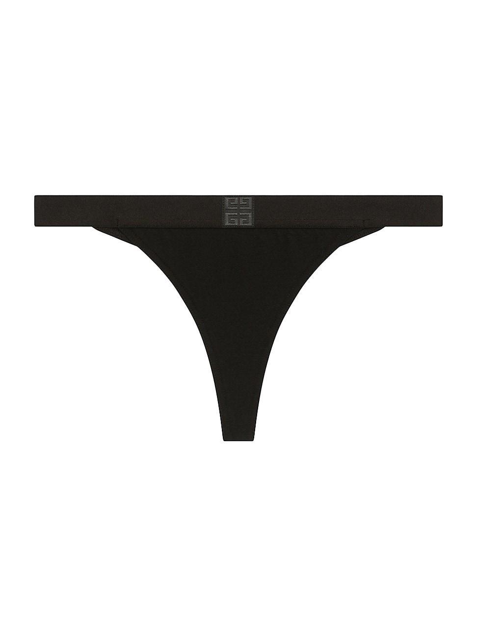 Womens Thong in Jersey Bio with 4G Signature Product Image