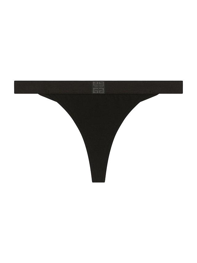 Womens Thong in Jersey Bio with 4G Signature Product Image