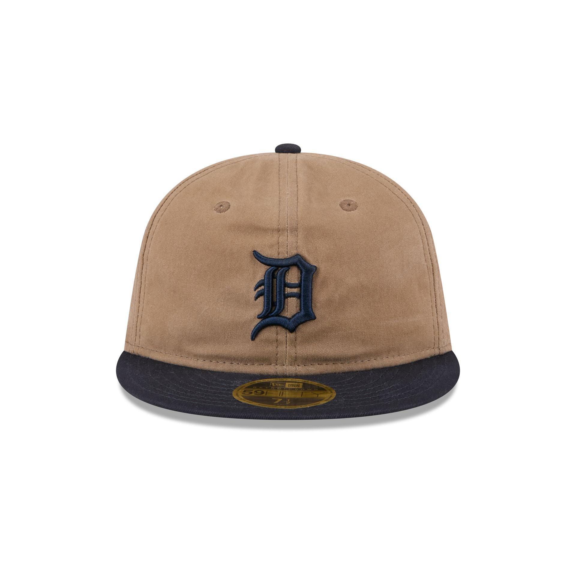 Detroit Tigers Wax Canvas Retro Crown 59FIFTY Fitted Hat Male Product Image