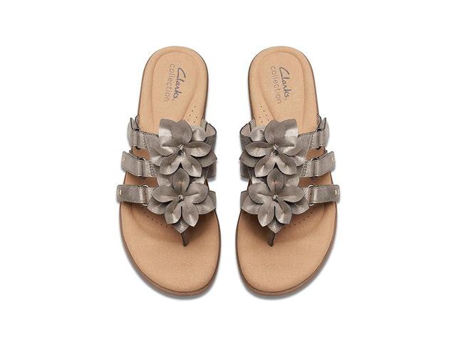 Clarks Elizabelle Mae Metallic Synthetic) Women's Sandals Product Image