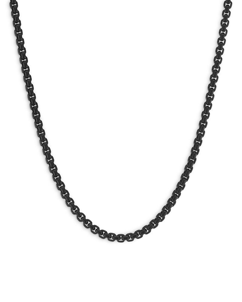 David Yurman 14K Yellow Gold & Black Acrylic Stainless Steel Dy Bel Aire Box Link Chain Necklace, 18 Product Image