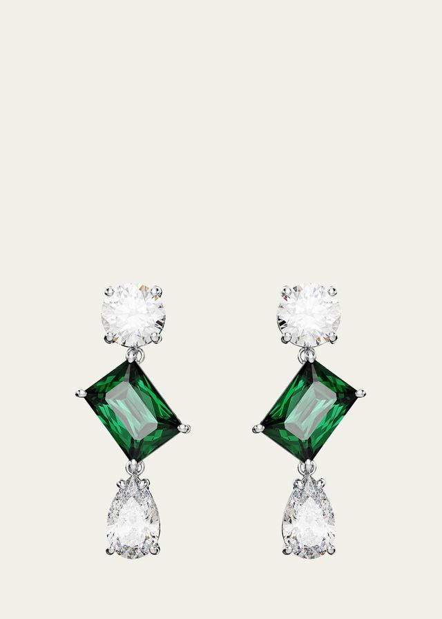 Womens Mesmera Rhodium-Plated & Swarovski Crystal Drop Earrings Product Image