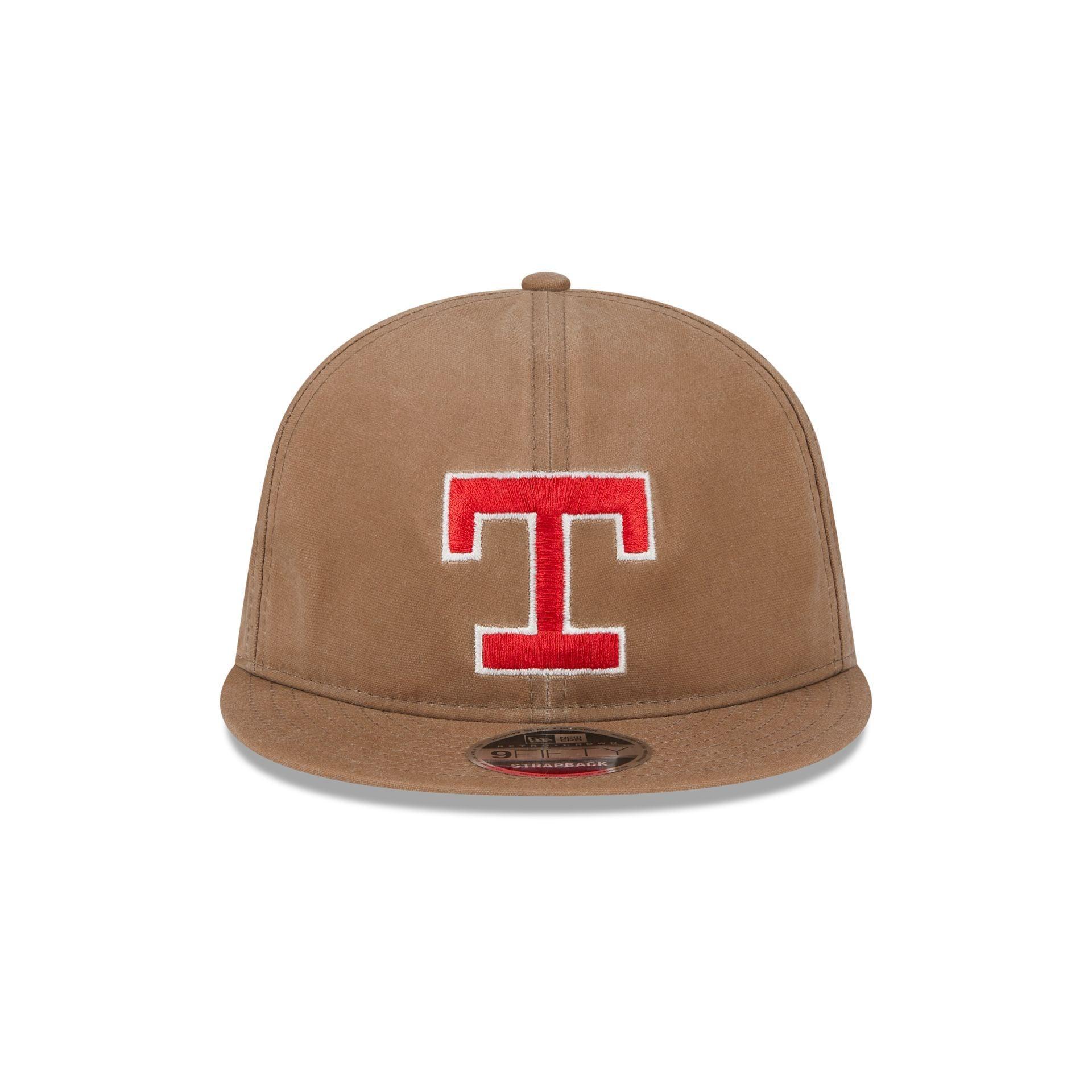 Texas Rangers Khaki Retro Crown 9FIFTY Adjustable Hat Male Product Image