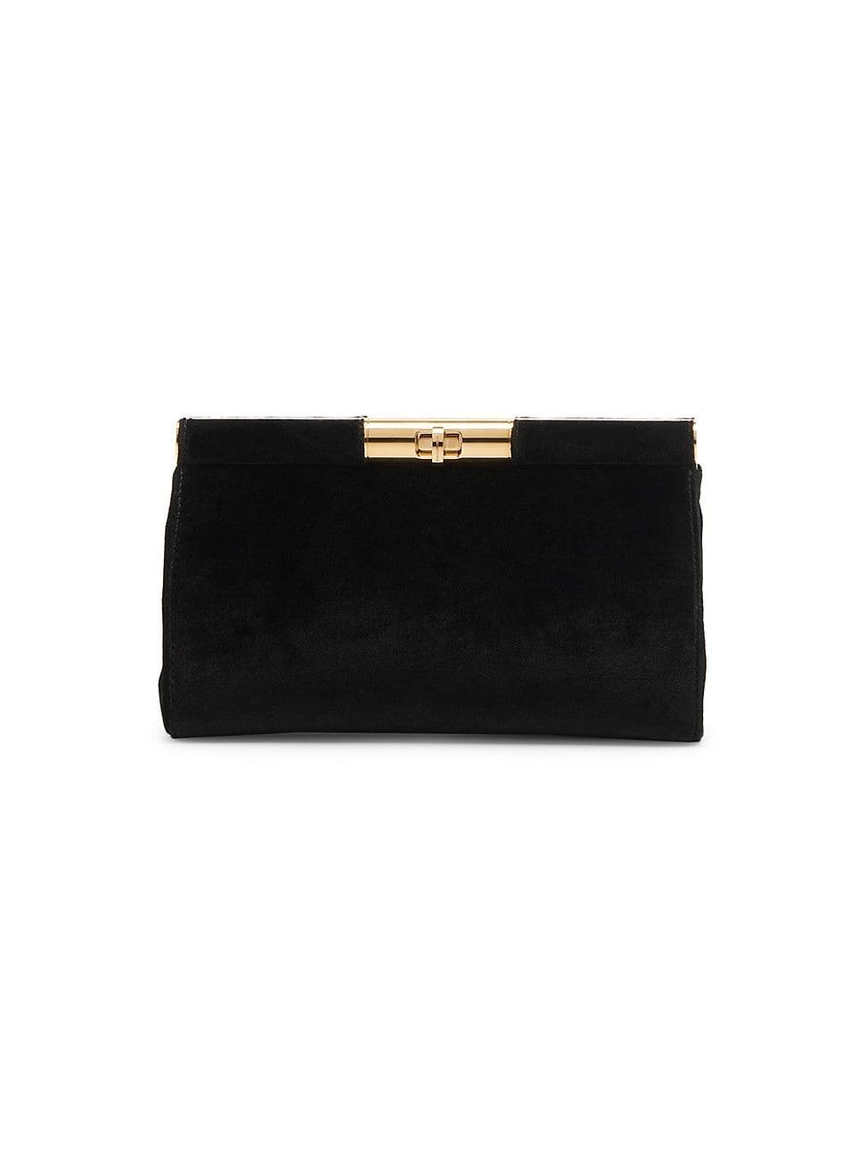 Womens Marlene Medium Velvet Clutch Bag Product Image