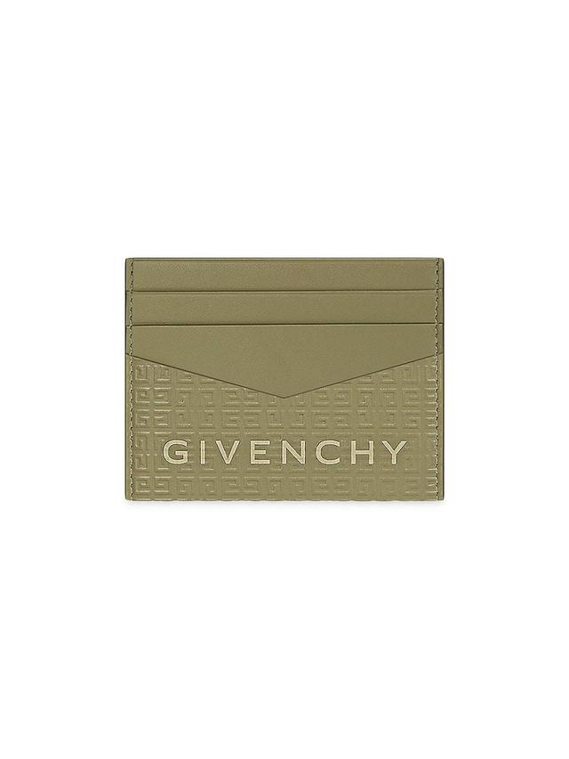 Mens Plage Card Holder in Micro 4G Leather Product Image