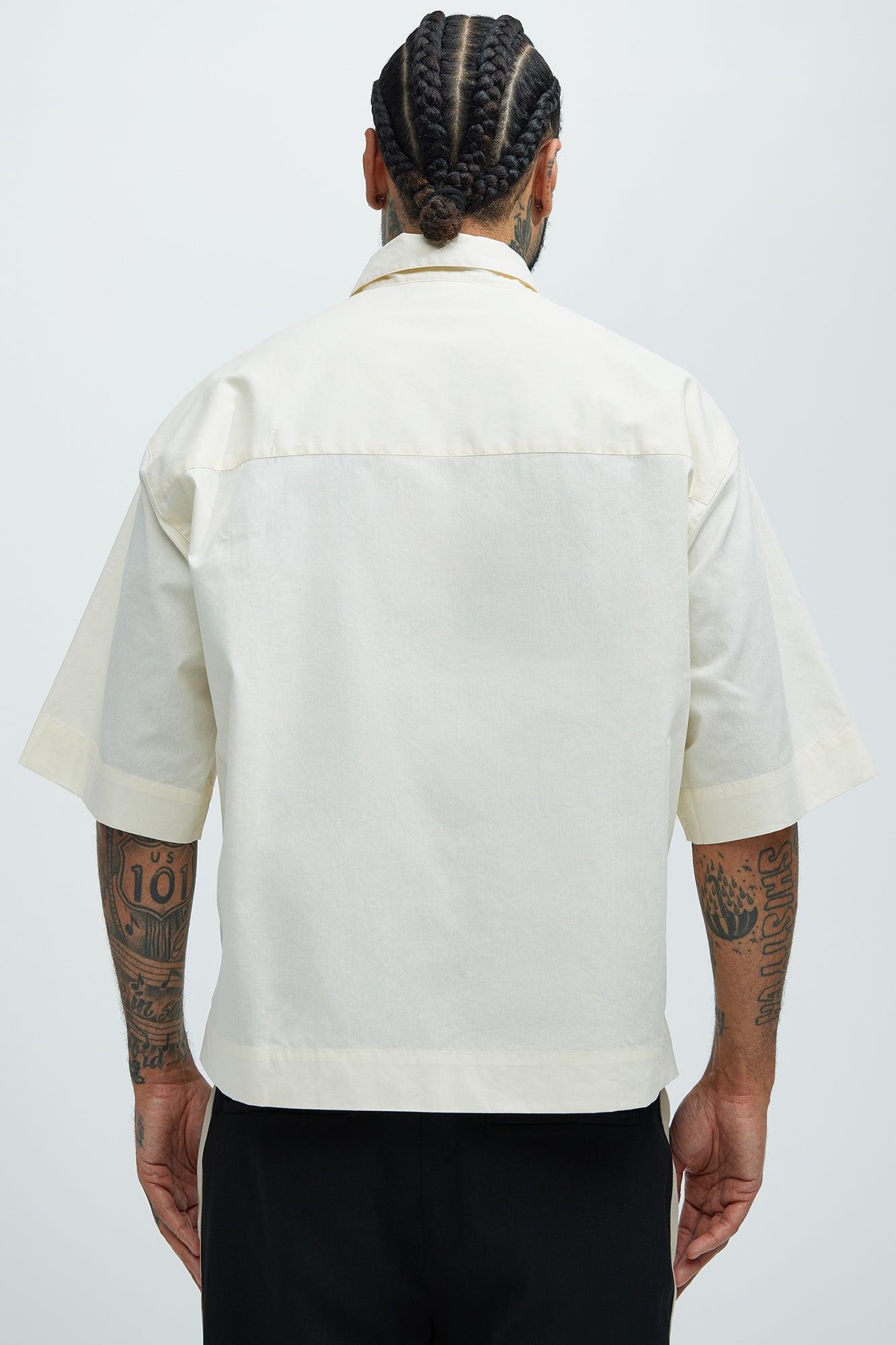 Cassnet Short Sleeve Shirt - Off White Product Image