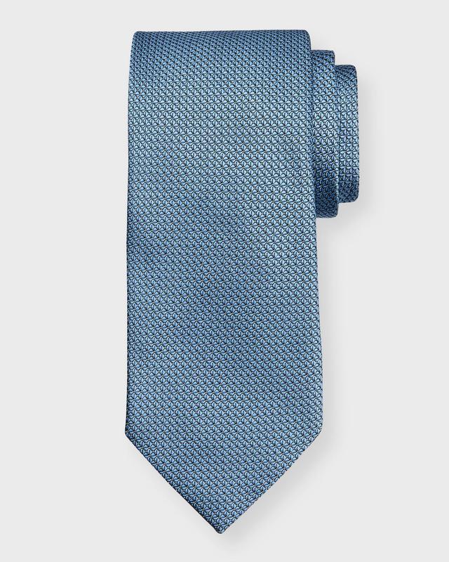 Mens Geometric Silk Tie Product Image