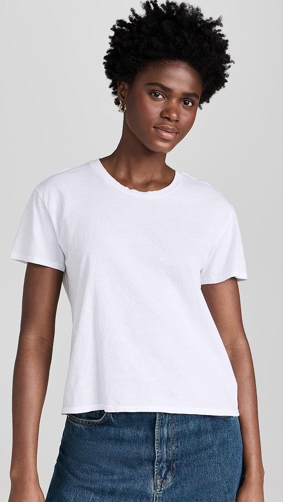 perfectwhitetee Harley Cotton Boxy Crew Tee | Shopbop Product Image