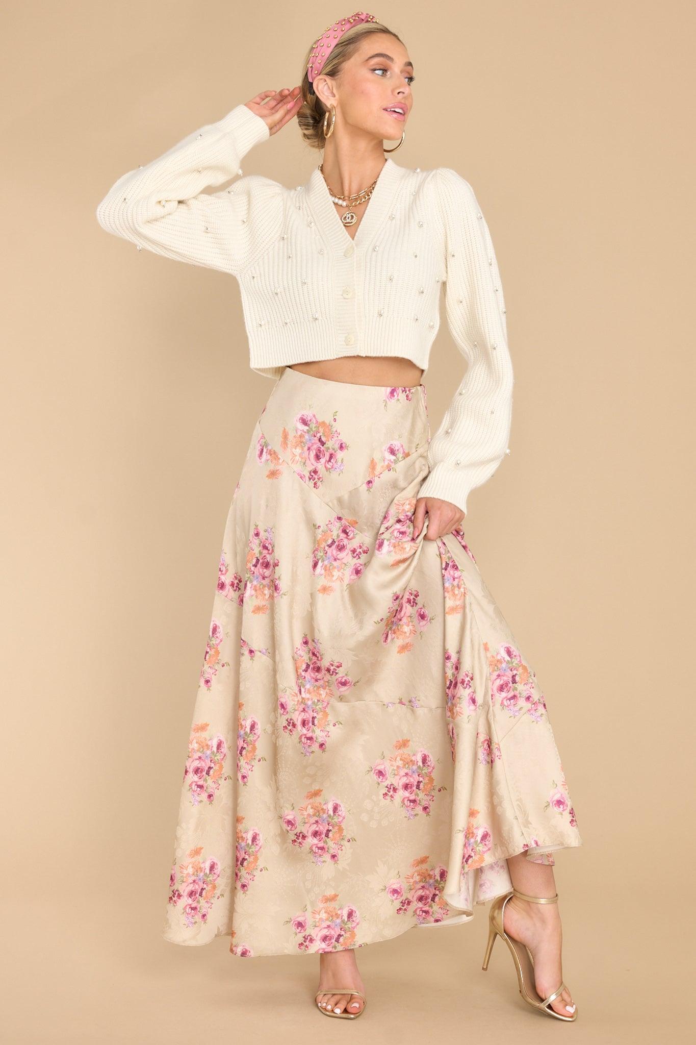 Booker Rosie Mauve Maxi Skirt Product Image