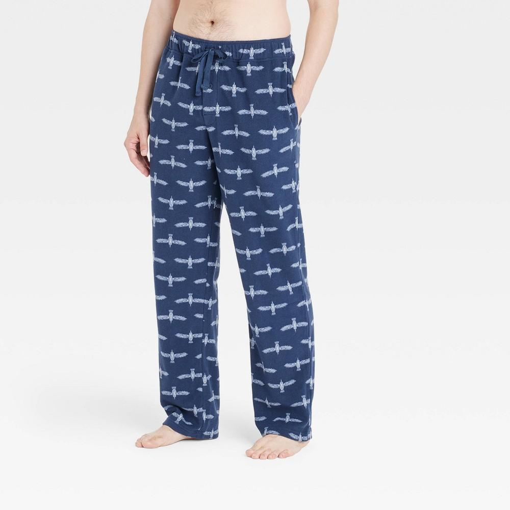 Mens Big & Tall Bird Print Microfleece Pajama Pants - Goodfellow & Co XXLT Product Image