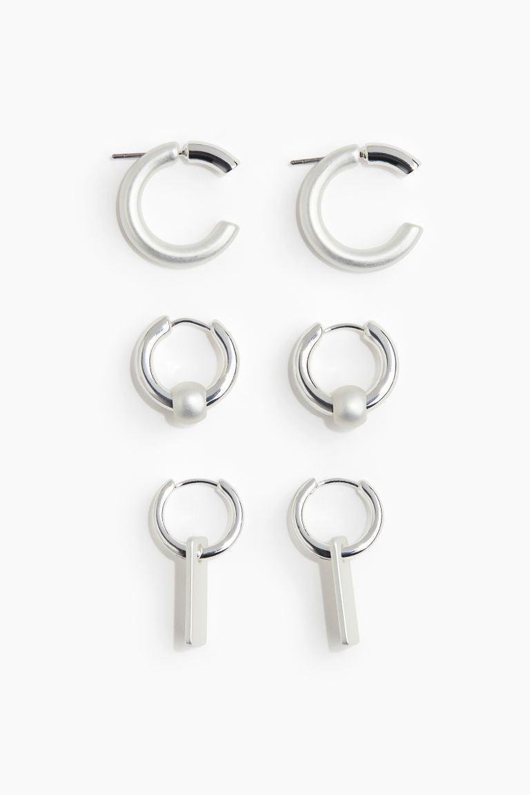 3 Pairs Hoop Earrings Product Image