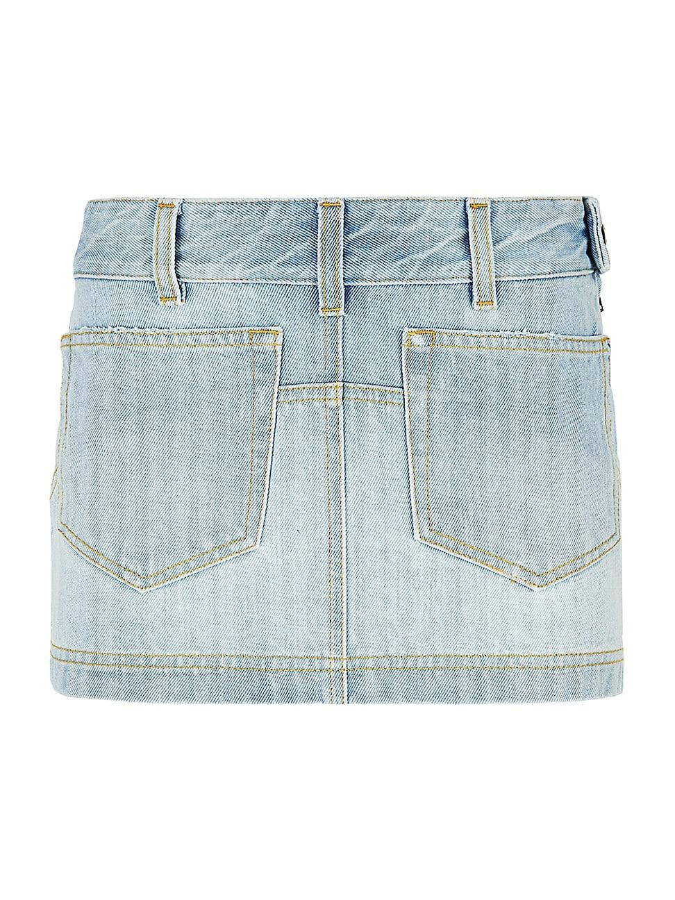 Womens Abra Denim Mini skirt product image