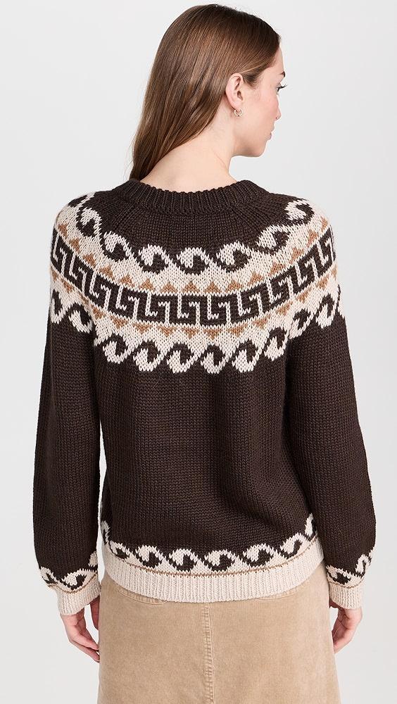 THE GREAT. The Greek Key Pullover | Shopbop Product Image