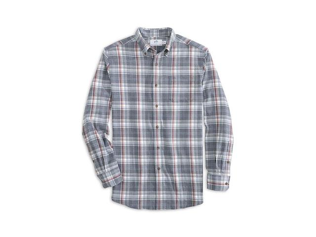 Southern Tide Long Sleeve IC Flannel Longleaf Plaid Heather Sport Shirt (Heather Dress ) Men's Clothing Product Image